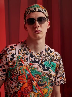 Medicine t-shirt męski kolor multicolor wzorzysty