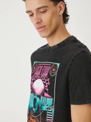 Medicine t-shirt męski kolor szary z nadrukiem
