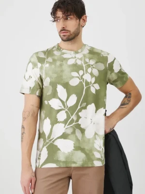 Medicine t-shirt męski kolor zielony wzorzysty