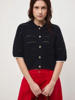 Medicine T-shirt swetrowy damski bawełniany