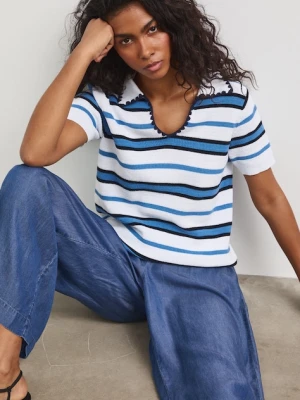 Medicine T-shirt swetrowy damski bawełniany