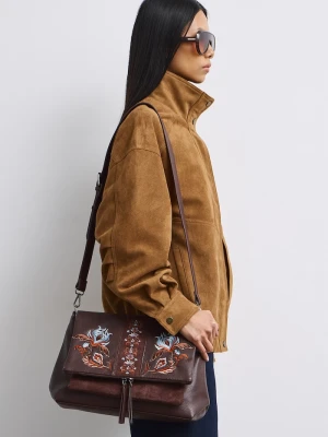 Medicine torebka crossbody damska brązowy