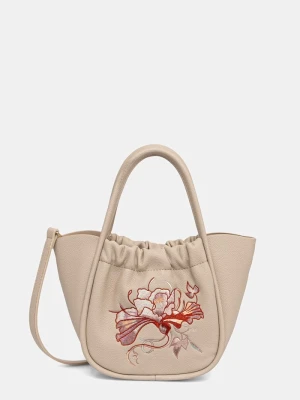 Medicine torebka crossbody damska z imitacji skóry beżowy