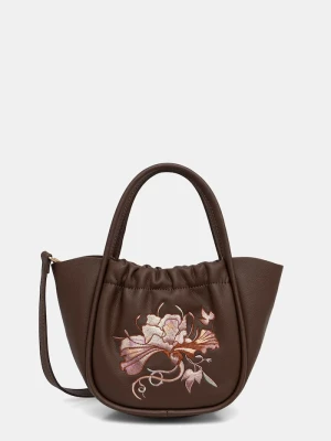 Medicine torebka crossbody damska z imitacji skóry brązowy