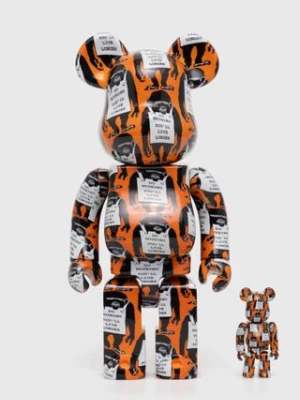 Medicom Toy figurka dekoracyjna Be@rbrick Monkey Sign Orange 100% & 400% 2-pack