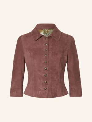 Meindl Skórzana Kurtka W Stylu Ludowym Florentine Z Rękawami 3/4 rot