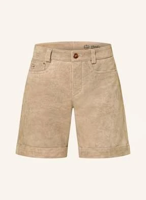 Meindl Spodnie Skórzane W Stylu Ludowym Bullrider Short beige