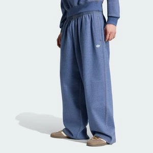MELANŻOWE SPODNIE TREFOIL ESSENTIALS TYPU BAGGY BEZ MANKIETÓW Adidas