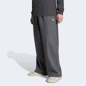 MELANŻOWE SPODNIE TREFOIL ESSENTIALS TYPU BAGGY BEZ MANKIETÓW Adidas