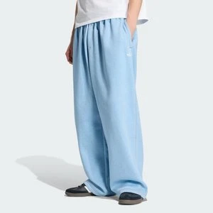 MELANŻOWE SPODNIE TREFOIL ESSENTIALS TYPU BAGGY BEZ MANKIETÓW Adidas