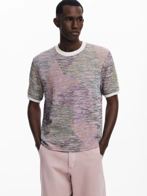 Melanżowy T-shirt z krótkim rękawem Desigual