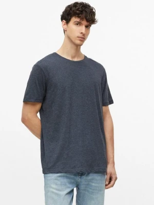Melanżowy T-shirt z miękkiej mieszanki bawełny s.Oliver niebieski
