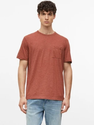 Melanżowy T-shirt z mieszanki bawełny z kieszenią na piersi s.Oliver brązowy