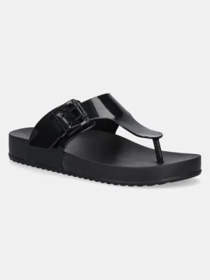 Melissa japonki MELISSA COZY FLIP FLOP AD damskie kolor czarny na płaskim obcasie M 35933.BC910