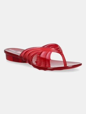 Melissa japonki MELISSA FLIP FLOP DIESEL AD damskie kolor czerwony na płaskim obcasie M 36151