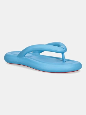 Melissa japonki MELISSA FLIP FLOP FREE AD damskie kolor niebieski na płaskim obcasie M 33531