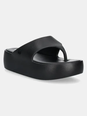 Melissa japonki MELISSA FREE PLATFORM THONG AD damskie kolor czarny na platformie M 36088 BE886