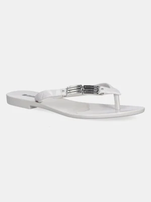 Melissa japonki MELISSA HARMONIC M CHIC AD damskie kolor biały na płaskim obcasie M 35906.BB093