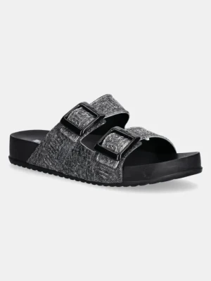 Melissa klapki COZY M LOVER SLIDE DENIM damskie kolor czarny M 36146