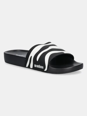 Melissa klapki ANIMAL PRINT SLIDE AD czarny