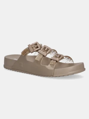 Melissa klapki MELISSA COZY STRIPES AD damskie kolor beżowy M 35943 BC940