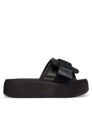 Melissa Klapki Melissa Free Fuzzy Slide Platform Ad 37835 Czarny
