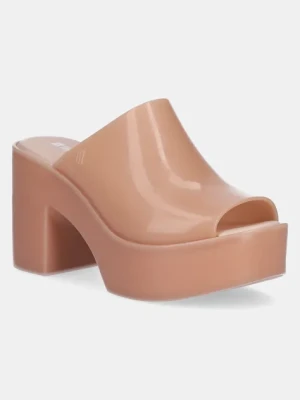 Melissa klapki MELISSA MULE HYPE AD damskie kolor beżowy na słupku M 36026.BI527