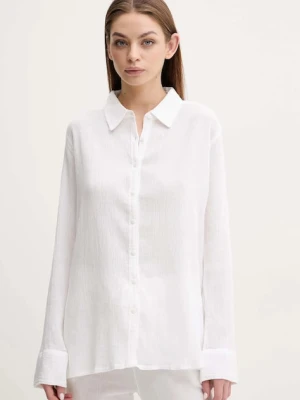 Melissa Odabash koszula bawełniana damska kolor biały regular z kołnierzykiem klasycznym Tina