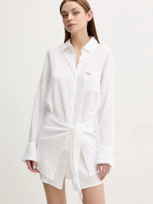 Melissa Odabash sukienka bawełniana kolor biały mini oversize Sara