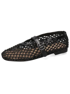 MELVIN & HAMILTON Skórzane baleriny "Alivia 1" w kolorze czarnym rozmiar: 39