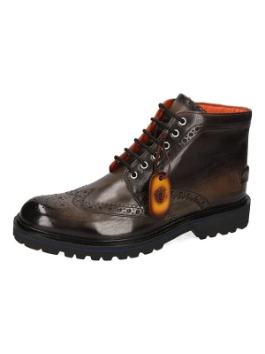 MELVIN & HAMILTON Skórzane botki "Pierce 21" w kolorze brązowo-oliwkowym rozmiar: 45