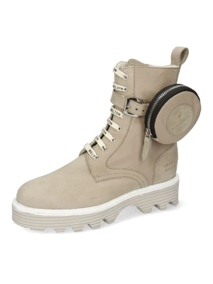 MELVIN & HAMILTON Skórzane botki w kolorze beżowym rozmiar: 36