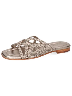 MELVIN & HAMILTON Skórzane klapki "Elodie 64" w kolorze złotym rozmiar: 41