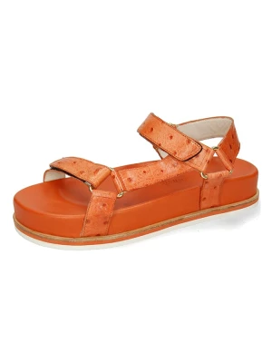 MELVIN & HAMILTON Skórzane sandały "Wilma 19" w kolorze pomarańczowym rozmiar: 41