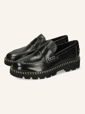 MELVIN & HAMILTON Skórzane slippersy "Jade 55" w kolorze czarnym rozmiar: 38