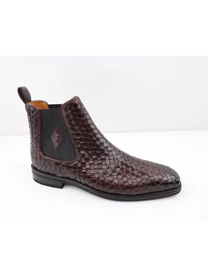 MELVIN & HAMILTON Skórzane sztyblety "Elyas 5" w kolorze czerwonym rozmiar: 42