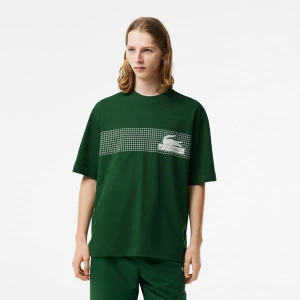 Men?s Lacoste Loose Fit Tennis Print T-shirt