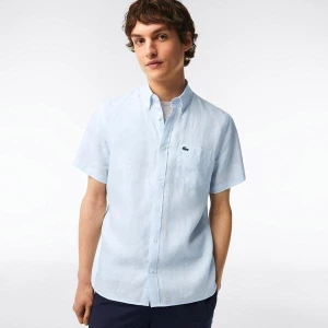 Men?s Lacoste Short Sleeve Linen Shirt