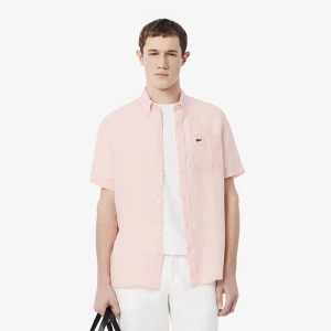 Men?s Lacoste Short Sleeve Linen Shirt