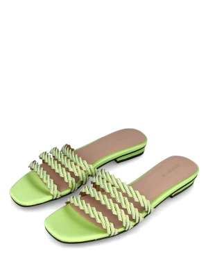 Zdjęcie produktu Menbur Klapki w kolorze limonkowym rozmiar: 39