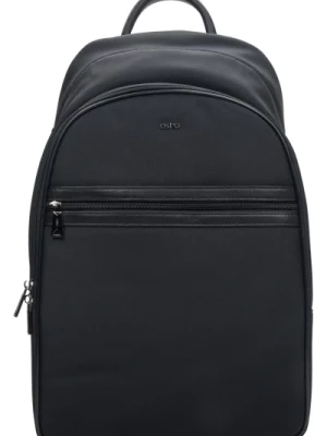 Men's Black Functional Backpack with Adjustable Shoulder Straps Estro Er00114155 Estro