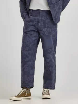 Zdjęcie produktu Mens Lee x Paul Smith Jacquard Tapered Trouser Pant Indigo Floral Size