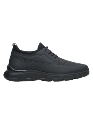 Men's Soft Black Low-Top Sneakers with a Turnbuckle Estro Er00113803 Estro