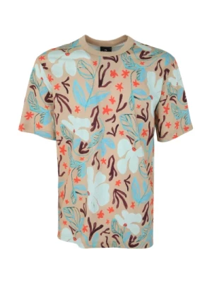 Mens SS T Shirt SEA Floral PS By Paul Smith