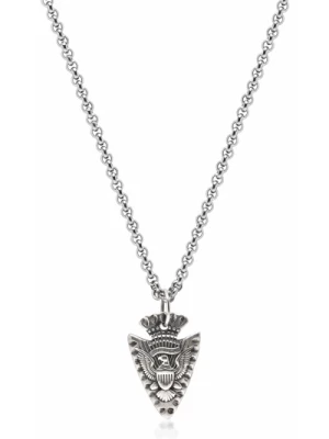 Men's Sterling Silver Arrowhead Necklace Nialaya