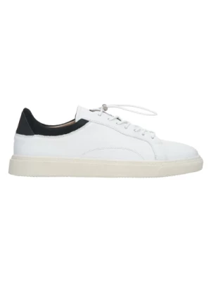 Mens White Leather Low-Top Sneakers Estro Er00112615 Estro