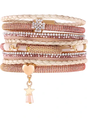 MENTHE À L'O Bransoletka z kryształami rozmiar: onesize