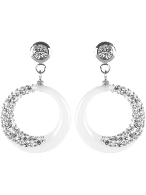 MENTHE À L'O Kolczyki-wkrętki z kryształami rozmiar: onesize