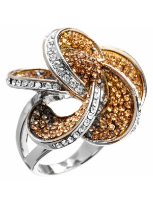 MENTHE À L'O Pierścionek z kryształami rozmiar: 54