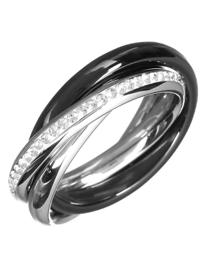 MENTHE À L'O Pierścionek z kryształami rozmiar: 64